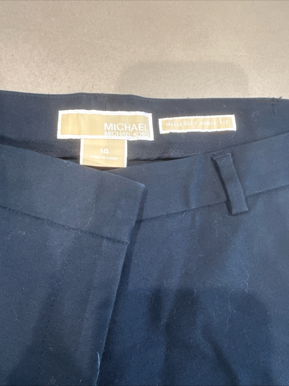 MICHAEL Michael Kors navy tailored ankle pants
